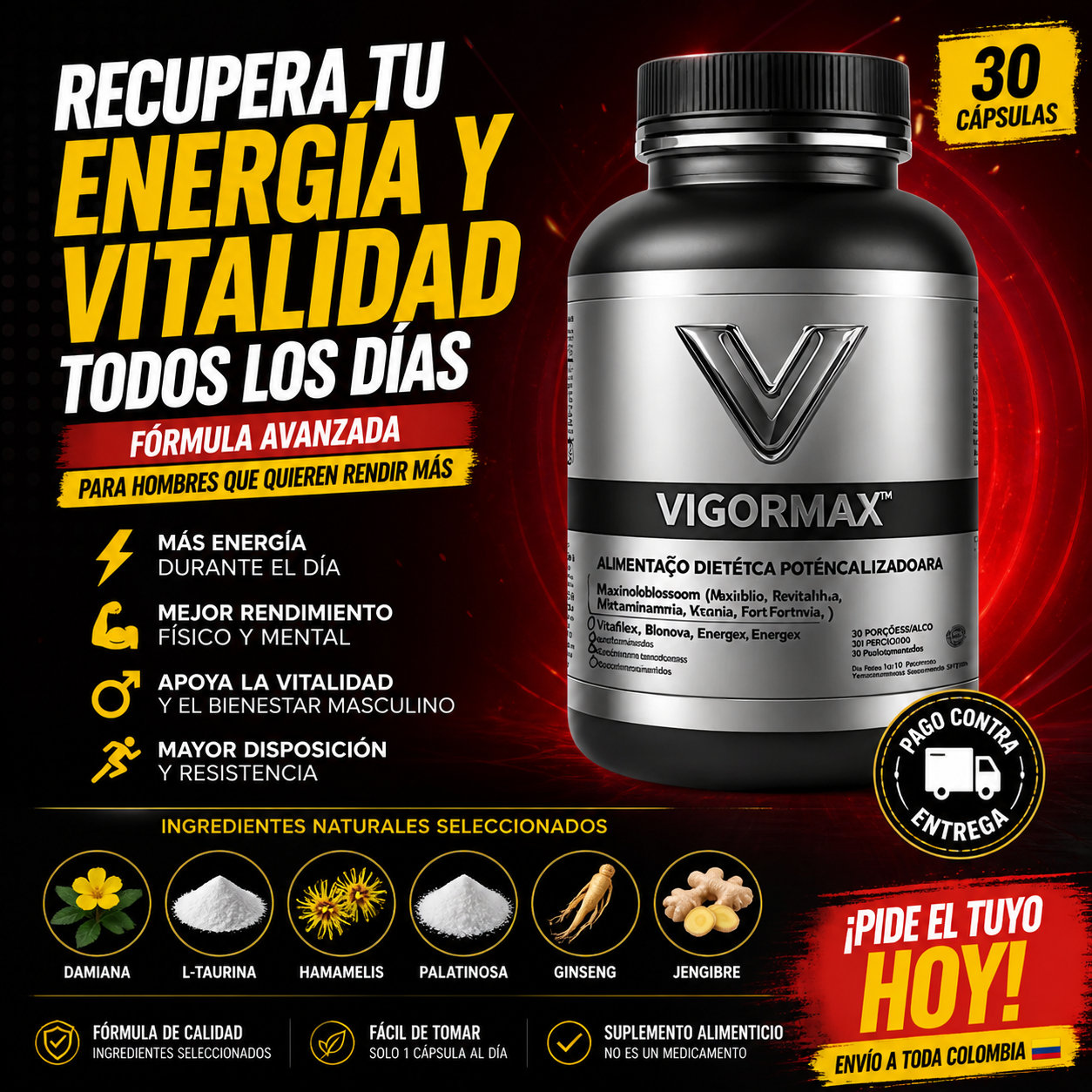Vigor Max - Recupera tu energía, potencia y confianza masculina en pocos días — de forma natural y segura